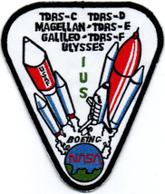 Human Space Flights Inertial Upper Stage IUS Boeing USAF TDRS-C D E F Nasa Patch - £20.32 GBP+