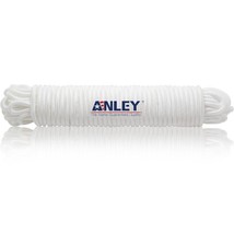 Anley 50 Ft x 1/4&quot; Flag Pole Halyard Rope Compatible with Flagpoles Up to 25ft - £8.70 GBP