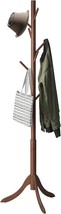 Kiplant Bamboo Wood Coat Rack Stand, Freestanding Coat Tree With, And Um... - $44.94