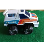 Arco Big Foot Monster Truck White With Stripes 4&quot; Vintage 1980s Toy Car ... - $16.41 CAD