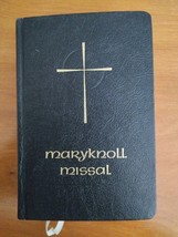 B6 The Maryknoll Missal Vintage 1966 Roman Catholic Daily Missal Black H... - $17.81