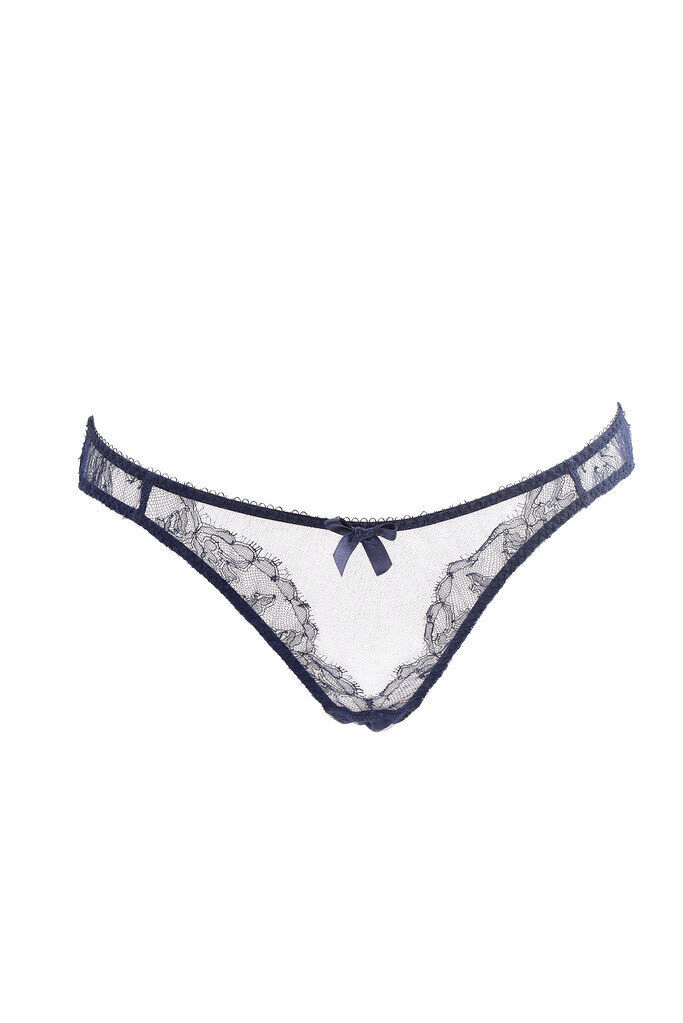 Primary image for AGENT PROVOCATEUR Womens Briefs Elegant Sheer Mesh Blue Size M