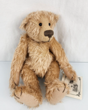 BONNIE BUTLER JONUS HANDMADE JOINTED ENGLISH MOHAIR BEAR 12” GLASS EYES ... - $79.19