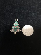 Christmas Tree Enamel Bangle Pendant charm - Necklace Pendant Charm C23 ... - £11.20 GBP