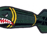 Green Aerial Bomb With Teeth Iron On Sew On Embroidered Patch 4 1/2 &quot;X1 ... - $6.99