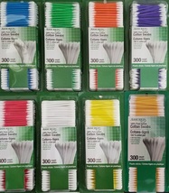 Double Tip 100% Pure Cotton Swabs 300 Tips/Pk, Select: Color - £2.32 GBP - £2.72 GBP