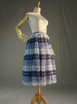 Gray Layered Tutu Skirt Outfit Custom Plus Size Ballerina Midi Skirt image 4
