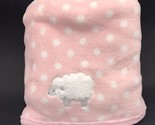 Carter&#39;s Baby Blanket Sheep Polka Dot Embroidered Single Layer Just One ... - £17.53 GBP