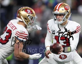 Brock Purdy &amp; Christian Mccaffrey Signed Photo 8X10 Autographed Reprint 49ERS - £15.97 GBP