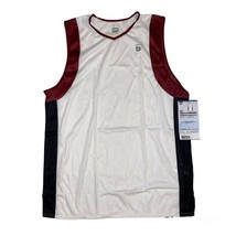 Insport Mens Large White Black Red Rome60 Singlet Top Made in USA J511-6... - £9.27 GBP