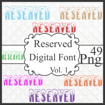 Reserved Digital Font Vol. 1 - £1.00 GBP