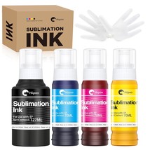 Sublimation Ink Refilled Bottles Compatible For Et2400 Et2720 Et2760 Et2... - $60.99