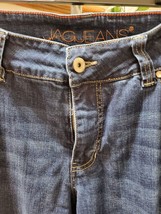 Jag Women&#39;s Blue Denim Cotton Mid Rise Straight Legs Casual Jeans Pants ... - $36.00