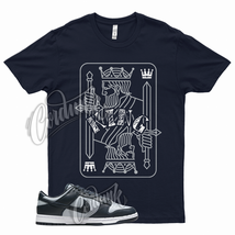 Navy KING T Shirt for N Dunk Low Georgetown George Town Trainer 3 Uptempo  - $25.64+