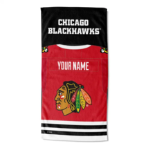 OFFICIAL NHL Jersey Personalized Beach Towel - Chicago Blackhawks - £38.39 GBP