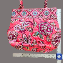 Vera Bradley Pink Paisley Tote Shoulder Bag With Coin Lipstick Pouch Unused image 10