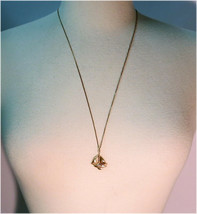 Vintage 10K Yellow Gold Chain And 10K Yellow Gold Sailboat Pendant - £217.55 GBP