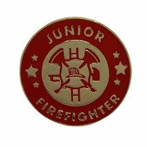 Junior Firefighter Firefighting Fire Department Rescue Enamel Lapel Hat Pin - £9.37 GBP