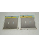 (2) Hampton Bay Kentley Screwless 2-Gang Toggle Steel Wall Plate Brushed... - $276.07 MXN