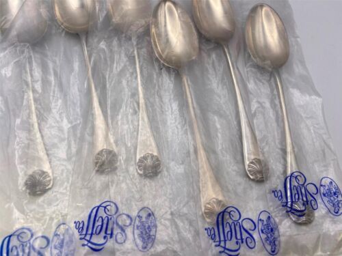 Stieff Sterling Silver WILLIAMSBURG SHELL Teaspoons Set of 6 (in Wraps) - $299.99