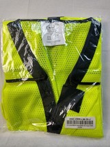 Men&#39;s Reflective Neon Safety High Visibility Class 2 Type R Vest Lot of ... - $13.36