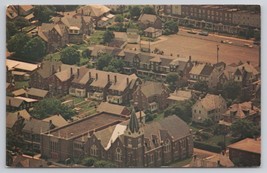 Trinity Lutheran Church Aerial View Perkasie Pennsylvania Vintage Postcard - £11.15 GBP