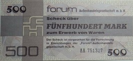 Allemagne 500 Mark DDR Forum Carreaux Billets de Banque 1979 UNC État Xrare Nr - £44.14 GBP