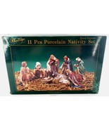 Vtg Collectors Choice O&#39;Well Heritage Porcelain Nativity 11 Piece Set Boxed - $796.01 MXN