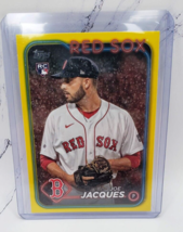 2024 Topps Series 1 Joe Jacques #187 Boston Red Sox Yellow Parallel - £1.57 GBP