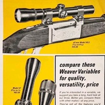 1968 Weaver Scopes Gun Accessory Model V4.5 V7 V8 Advertisement Hunting ... - $458.27 MXN