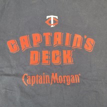 MN Minnesota Twins Captains Deck Captain Morgan T Shirt Crew 33 L Large - £22.07 GBP
