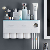 Non-marking Hanging Magnetic Toothbrush Holder Single Drawer Storage Rack With T - $37.85+