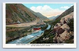 Weber Canyon Utah UT Union Pacific Railway UNP WB Postcard J16 - £3.25 GBP