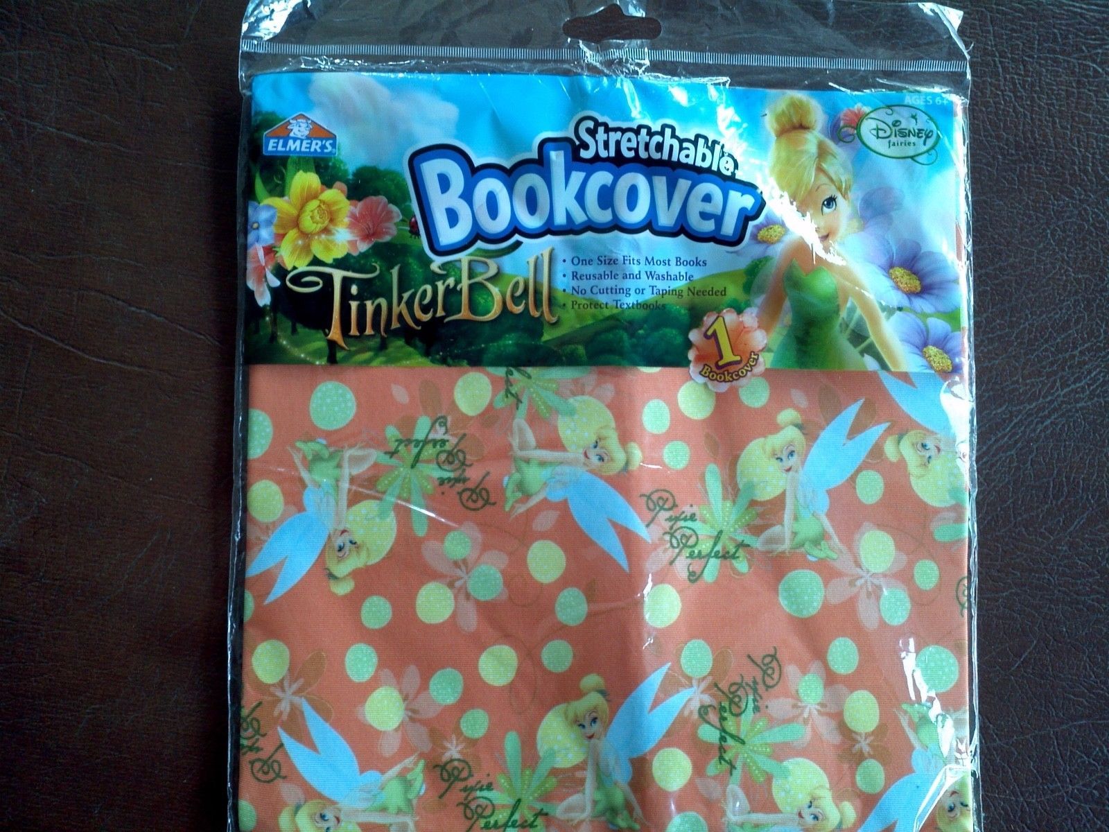 Stretchable Fabric Book Cover 1pc   Disney fairies ages 6 + - $6.93