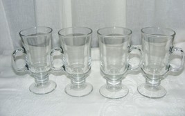 Vintage Libbey Glass Set of 4 Irish Coffee 8 OZ Mugs - $697.02 MXN