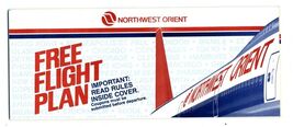 Northwest Orient Airlines Free Flight Plan 15 Coupon Book 1980's - $17.80