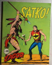 ZAGOR #45 Satko! (1974) Italian language comic book digest VG+ - £11.84 GBP