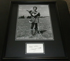 Richard Todd Signed Framed 16x20 Photo Display Robin Hood - £116.49 GBP