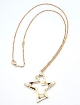 Authentic! Georg Jensen Bird 18K Yellow Gold Pendant Necklace 2000 - $1,950.00