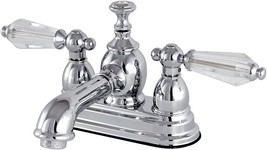 The Kingston Brass Ks7001Wll Wilshire 4&quot; Centerset Bathroom Faucet With A 4-1/2&quot; - £132.62 GBP