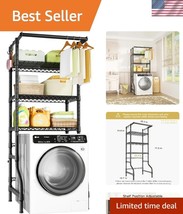 Durable Freestanding Clothes Drying Rack &amp; Storage Shelves - Black, 28&#39;&#39;... - $119.99