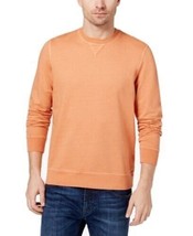 $55 Club Room Mens Lightweight Casual Crew Sweatshirt, Raw Sienna , Small - $29.69