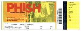 Etui Phish Pour Untorn Concert Ticket Stub Juillet 15 2003 Sel de Lac Ville - £19.12 GBP