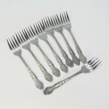 National Stainless Fancy Nancy Salad Forks 6.375&quot; Lot of 8 - £28.40 GBP