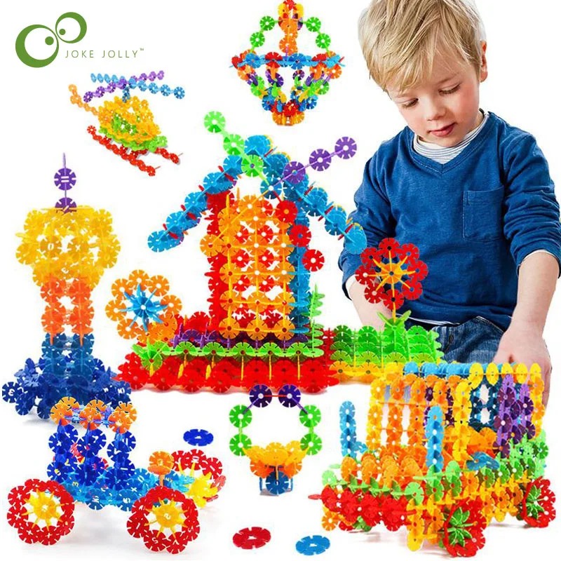 1000pcs 3D Puzzle Snowflake Building Blocks Children Puzzle Plastic Assembing - $11.04+