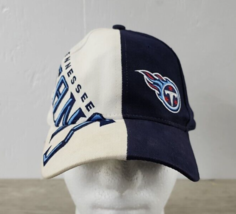 Vintage Two Tone Tennessee Titans Strapback Hat Cap Mens Game Day NFL Football - £27.83 GBP