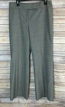 Ann Taylor Womens Pants Hounds Tooth Wool Slacks Black Size 10 Career No... - £16.78 GBP