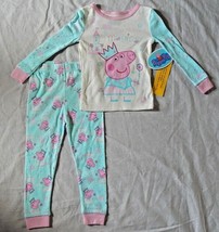 Peppa Pig Girls Size Toddler 2t Pajamas NEW Baby Sleep Set Outfit Nickelodeon  - £14.82 GBP