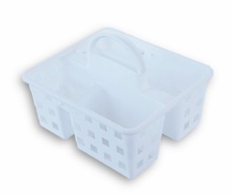 Small White Utility Shower Caddy Tote - $30.68