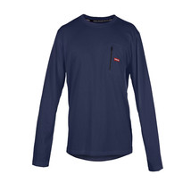 Wrangler Men&#39;s Heavy Weight Moisture Wicking Waffle Thermal Top, Navy Si... - $15.83